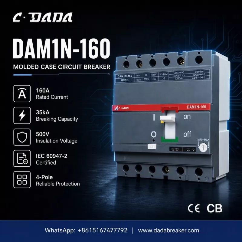 Natančna zaščita za industrijska omrežja: MCCB C·DADA DAM1N-160